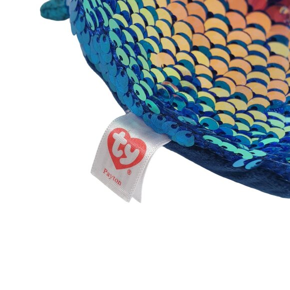 Payton The Penguin TY Flippables 10 Inch Tall 2018 Plush Sequin Toy Gift Beanie - Picture 5 of 7